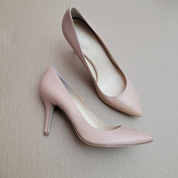 ENZO ANGIOLINI Call me Nude Pointy Toe Pump Heels Size 9.5 - Picture 1 of 12
